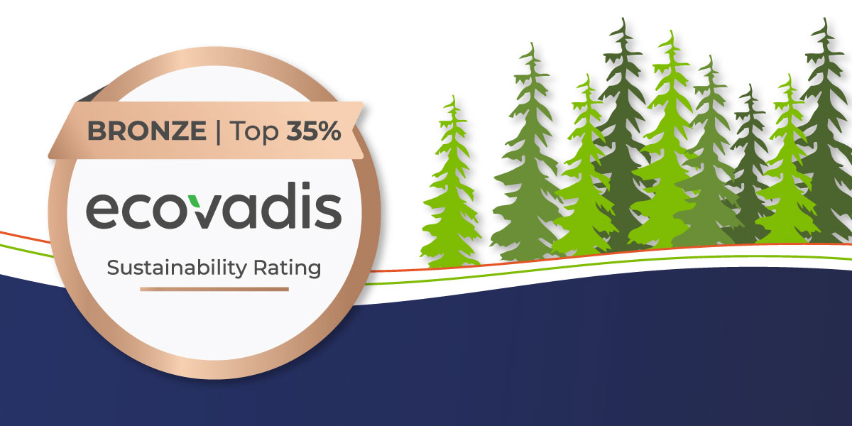 EcoVadis Bronze sustainability rating badge